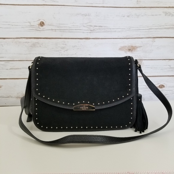 kate spade Handbags - Kate Spade | Georgia Leather Studded Black Purse